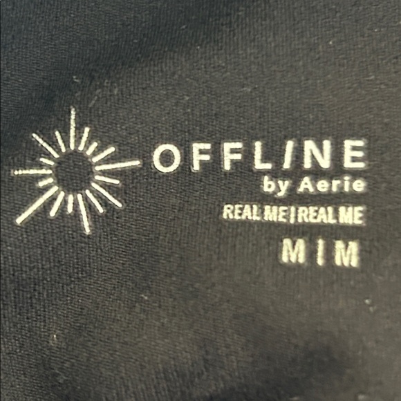 Offline by Aerie Real Me Jogger Pants Size Medium Black Womens 26” Inseam - Picture 7 of 9